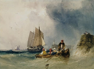 Entrée dans le port - William Callow — näkymä teoksesta