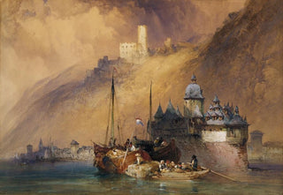 William Callow - The Phalz Castle on the Rhine.webp