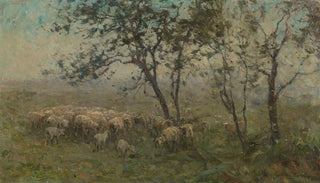 William Charles Estall - A Flock of Sheep.webp