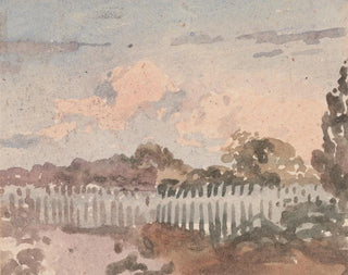 William Collins - Landscape with Fence.webp