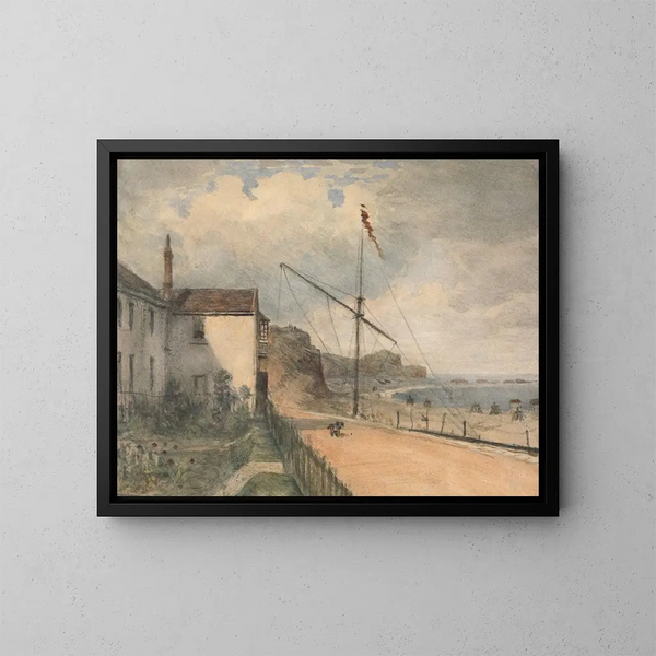 Budleigh Salterton meidän puutarhastamme - William Crotch — kehystetty taideteos seinällä