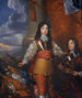 Charles II maalaus (1630 - 1685), Skotlannin kuningas (1649 - 1685) ja Englannin ja Irlannin kuningas (1660 - 1685) - William Dobson — näkymä teoksesta