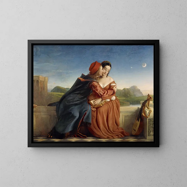 Francesca da Rimini - William Dyce — kehystetty taideteos seinällä