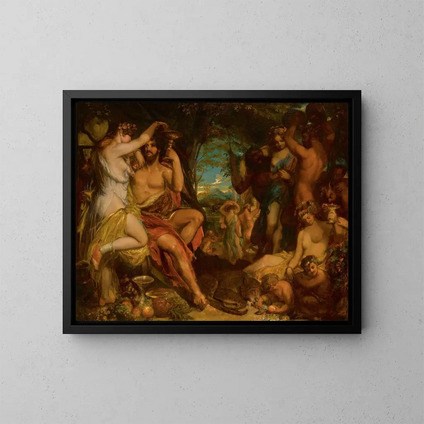 Un festin bacchique - William Etty — kehystetty taideteos seinällä