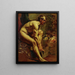 Nu-miesmaalaus - William Etty — kehystetty taideteos seinällä