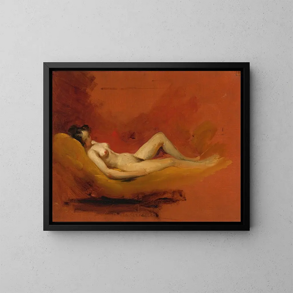 Étude d'un nu féminin - William Etty — kehystetty taideteos seinällä