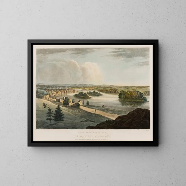 Troie depuis le mont Ida - William Guy Wall — kehystetty taideteos seinällä