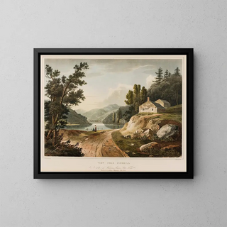 Vue près de Fishkill - William Guy Wall — kehystetty taideteos seinällä