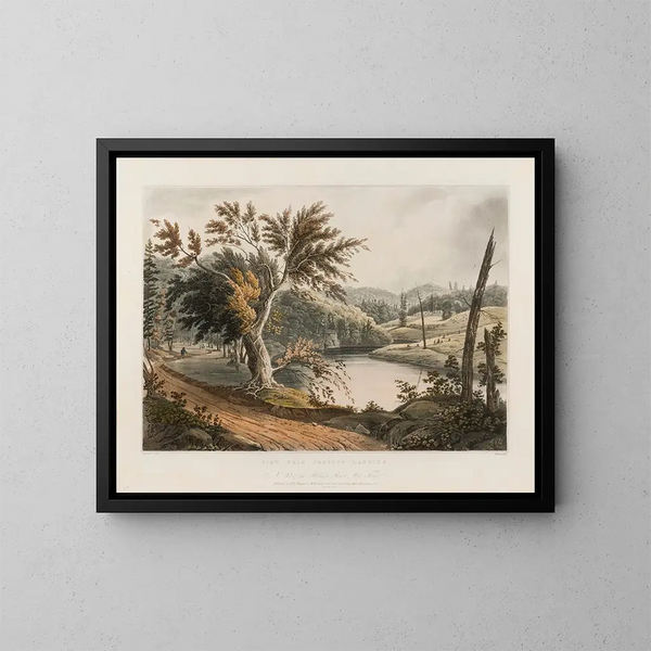 Vue près de Jessups Landing - William Guy Wall — kehystetty taideteos seinällä