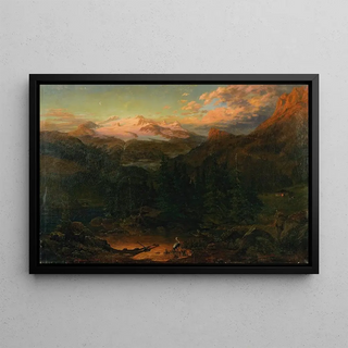 William Heine - Mountains In The Moonlight.webp