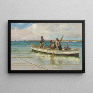 William Henry Bartlett - Hauling in the nets.webp