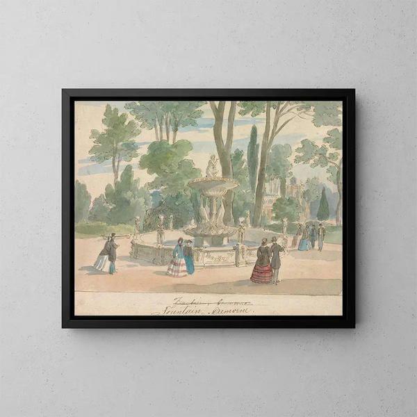 Fontaine de Cremorne - William Henry Brooke — kehystetty taideteos seinällä