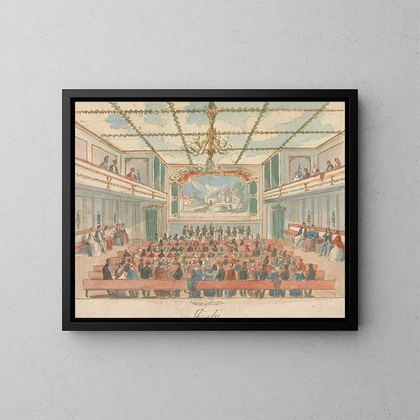 Teatteri - William Henry Brooke — kehystetty taideteos seinällä