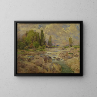 Le ruisseau Normal Rock - William Henry Holmes — kehystetty taideteos seinällä
