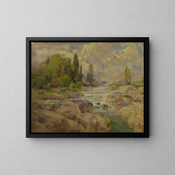 Le ruisseau Normal Rock - William Henry Holmes — kehystetty taideteos seinällä