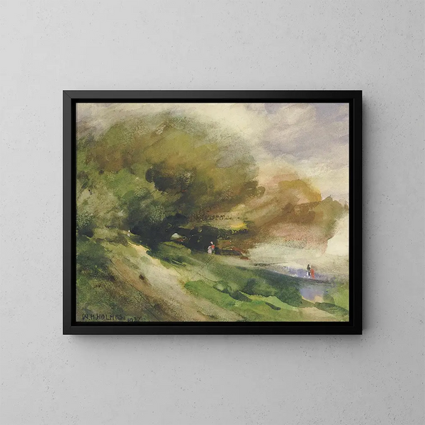 Le chemin ombragé - William Henry Holmes — kehystetty taideteos seinällä