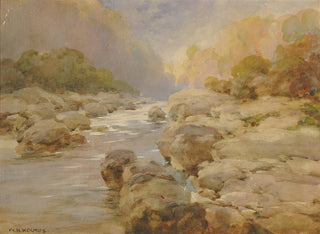 Un ruisseau de roche non modifié vers 1910 - William Henry Holmes — näkymä teoksesta
