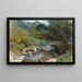 Sur l'East Lyn, North Devon - William Henry Millais — kehystetty taideteos seinällä