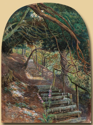 William Henry Millais - Steps in a Garden.webp