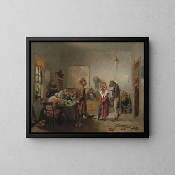 Divorce - William Holbrook Beard — kehystetty taideteos seinällä