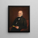 John Quincy Adams - William Hudson Jr — kehystetty taideteos seinällä