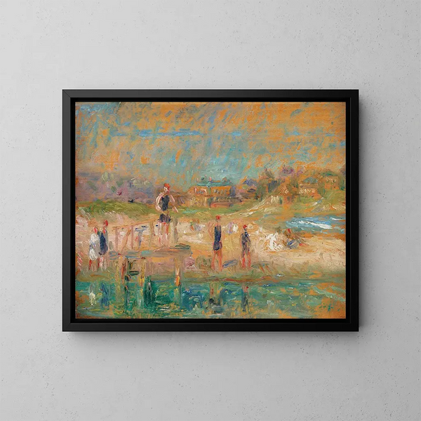Baigneurs - William James Glackens — kehystetty taideteos seinällä