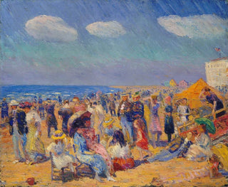 William James Glackens - Crowd at the Seashore.webp