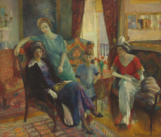 Perheryhmä - William James Glackens — näkymä teoksesta