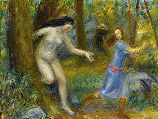 Nymfien sarja miehen kanssa - William James Glackens — näkymä teoksesta