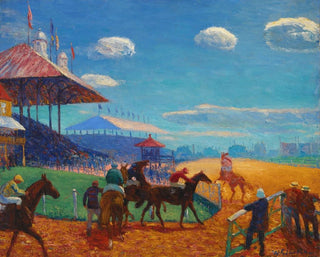 Piste de course - William James Glackens — näkymä teoksesta