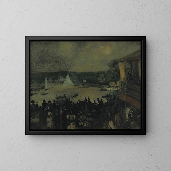 Bateaux à voile à Paris - William James Glackens — kehystetty taideteos seinällä