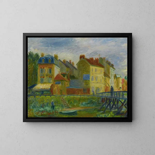 Samois-sur-Seine - William James Glackens — kehystetty taideteos seinällä