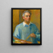 Autoportraasi - William James Glackens — kehystetty taideteos seinällä