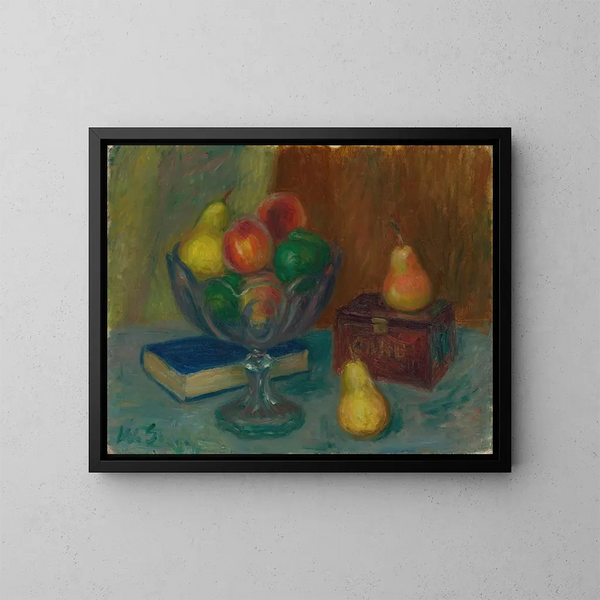 luonnonkuvaus japanilaisella laatikolla - William James Glackens — kehystetty taideteos seinällä