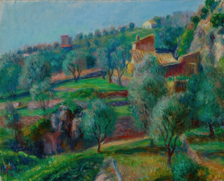 Terrasses du sud de la France - William James Glackens — näkymä teoksesta