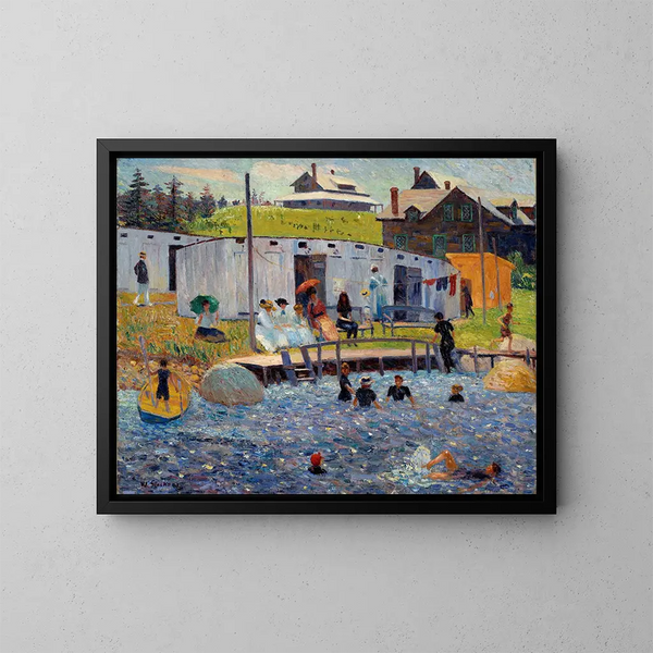 Vedenottovuoro, Chester, Nova Scotia - William James Glackens — kehystetty taideteos seinällä
