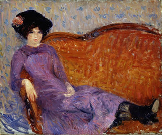 La robe violette - William James Glackens — näkymä teoksesta