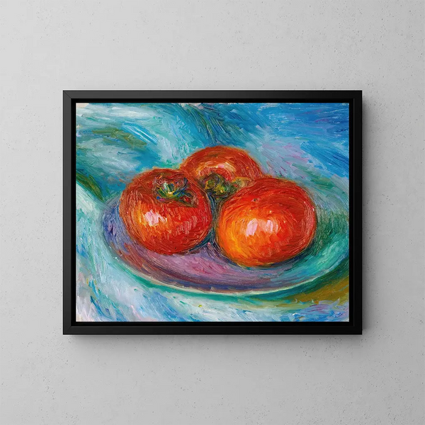 Trois tomates - William James Glackens — kehystetty taideteos seinällä