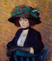 Nainen hatussa, vihreä - William James Glackens — näkymä teoksesta