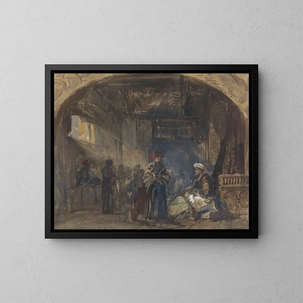 Bazaar du Caire - William James Müller — kehystetty taideteos seinällä