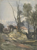 maalaistalo ja kuja - William James Müller — näkymä teoksesta