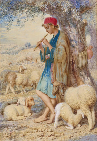 William James Webbe - Keeping Sheep Bethlehem.webp