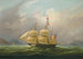 La Barque Sylph, joka kuuluu herra Alexander Robertsonille Macaon edustalla, Kiina - William John Huggins — näkymä teoksesta