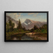 Half Dome, Yosemite - William Keith — kehystetty taideteos seinällä