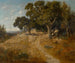 Sentier à travers les chênes de Californie - William Keith — näkymä teoksesta
