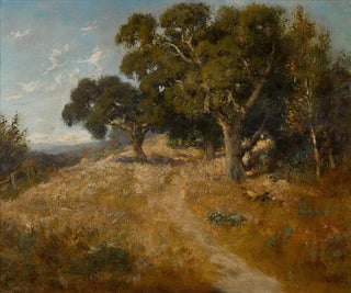 Sentier à travers les chênes de Californie - William Keith — näkymä teoksesta