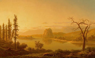 William L Marple - Entrance of the Columbia River Oregon with Rooster Rock Beyond.webp