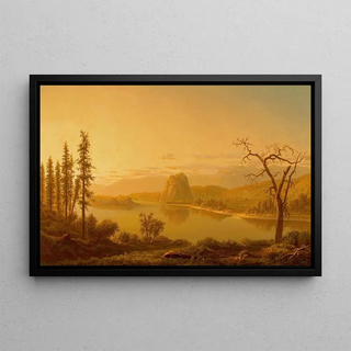 William L Marple - Entrance of the Columbia River Oregon with Rooster Rock Beyond.webp