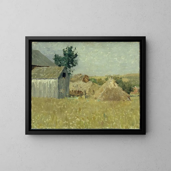 Grange grise - William Langson Lathrop — kehystetty taideteos seinällä