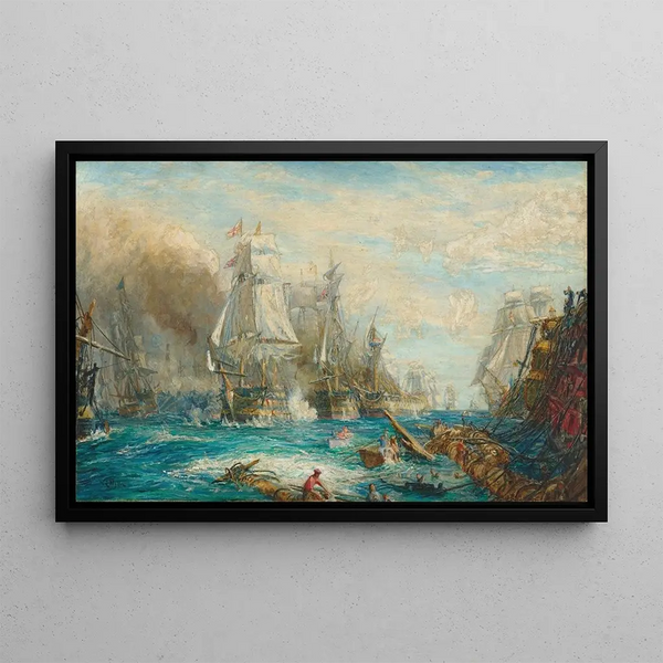 William Lionel Wyllie - Study for The Battle of Trafalgar 21 October 1805.webp